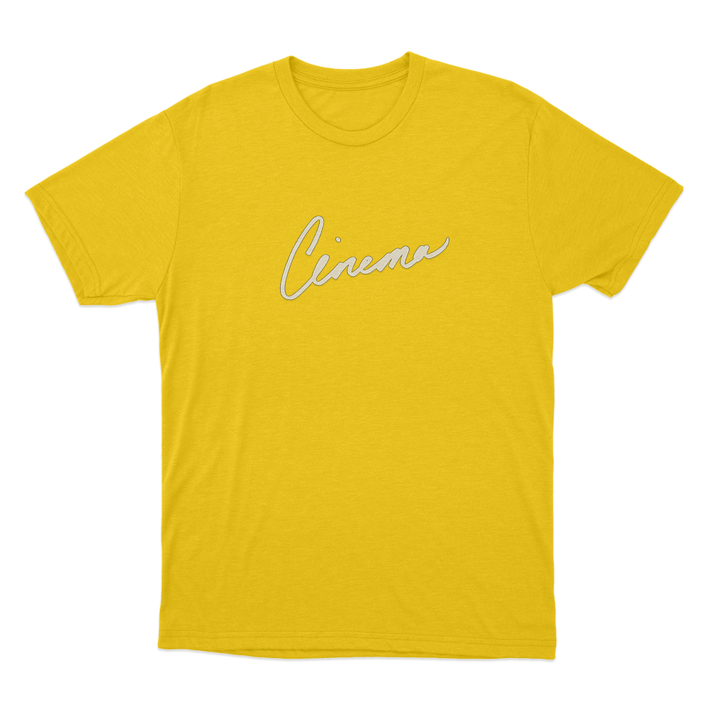 Cinema Unisex T Shirt Yellow Cinema Unisex T Shirt Yellow