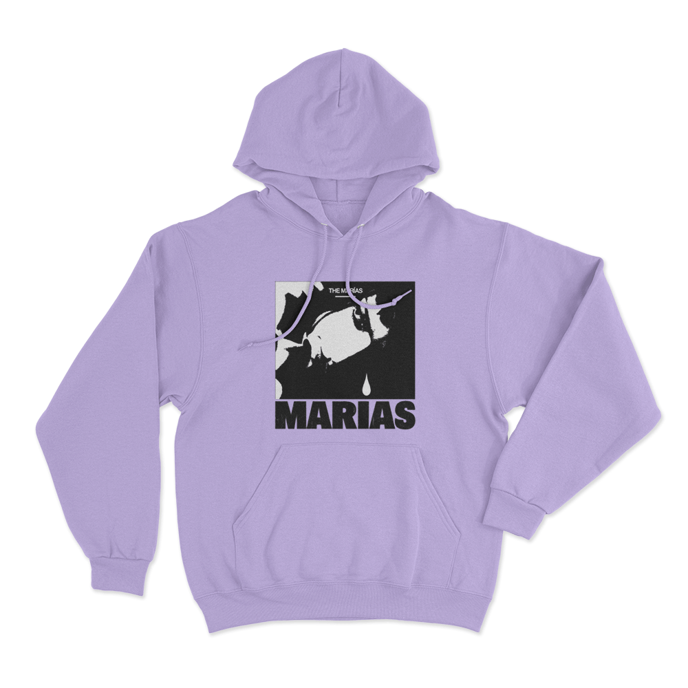 María Tear Drop Unisex Hoodie Purple Maria Tear Drop Unisex Hoodie Purple