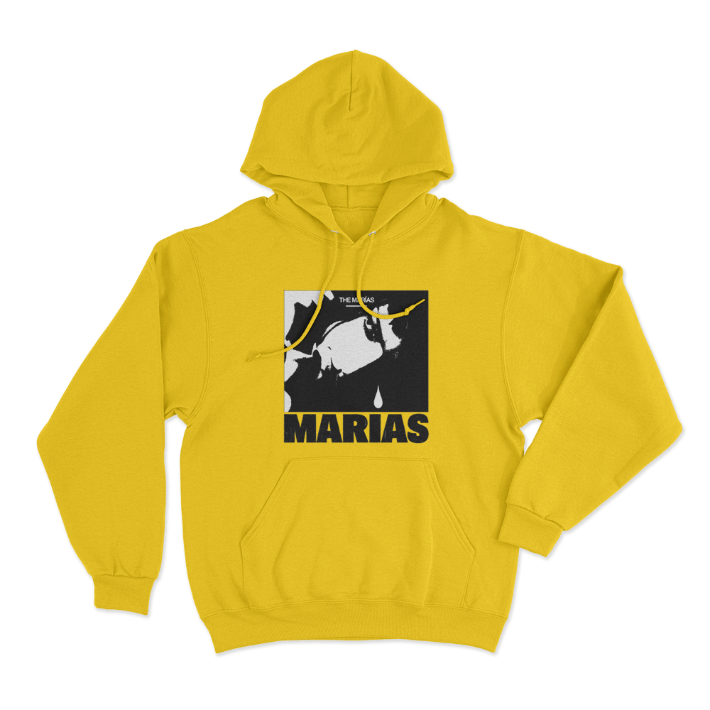 María Tear Drop Unisex Hoodie Yellow Maria Tear Drop Unisex Hoodie Yellow