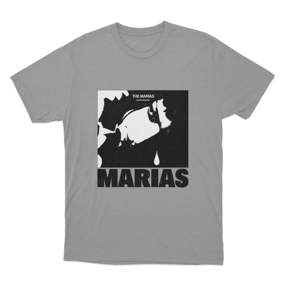 María Tear Drop Unisex T Shirt Grey Maria Tear Drop Unisex T Shirt Grey