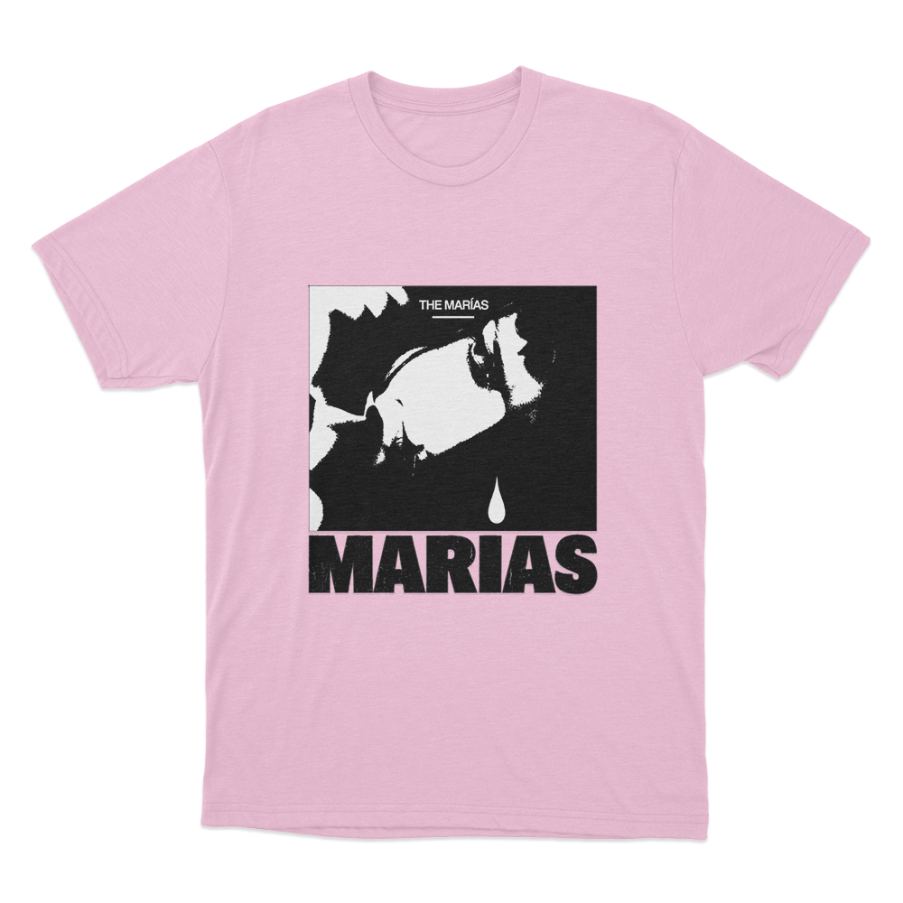 María Tear Drop Unisex T Shirt Pink Maria Tear Drop Unisex T Shirt Pink