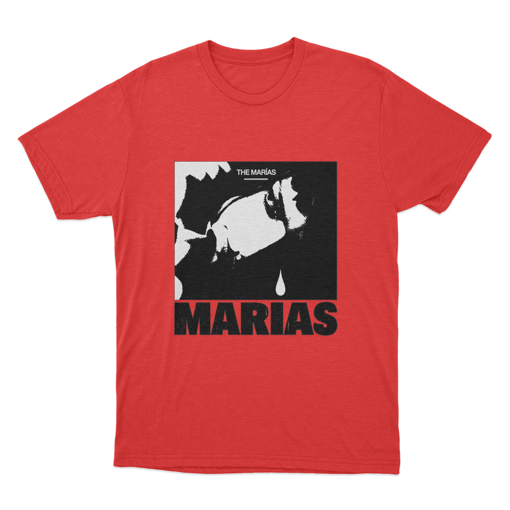 María Tear Drop Unisex T Shirt Red Maria Tear Drop Unisex T Shirt Red