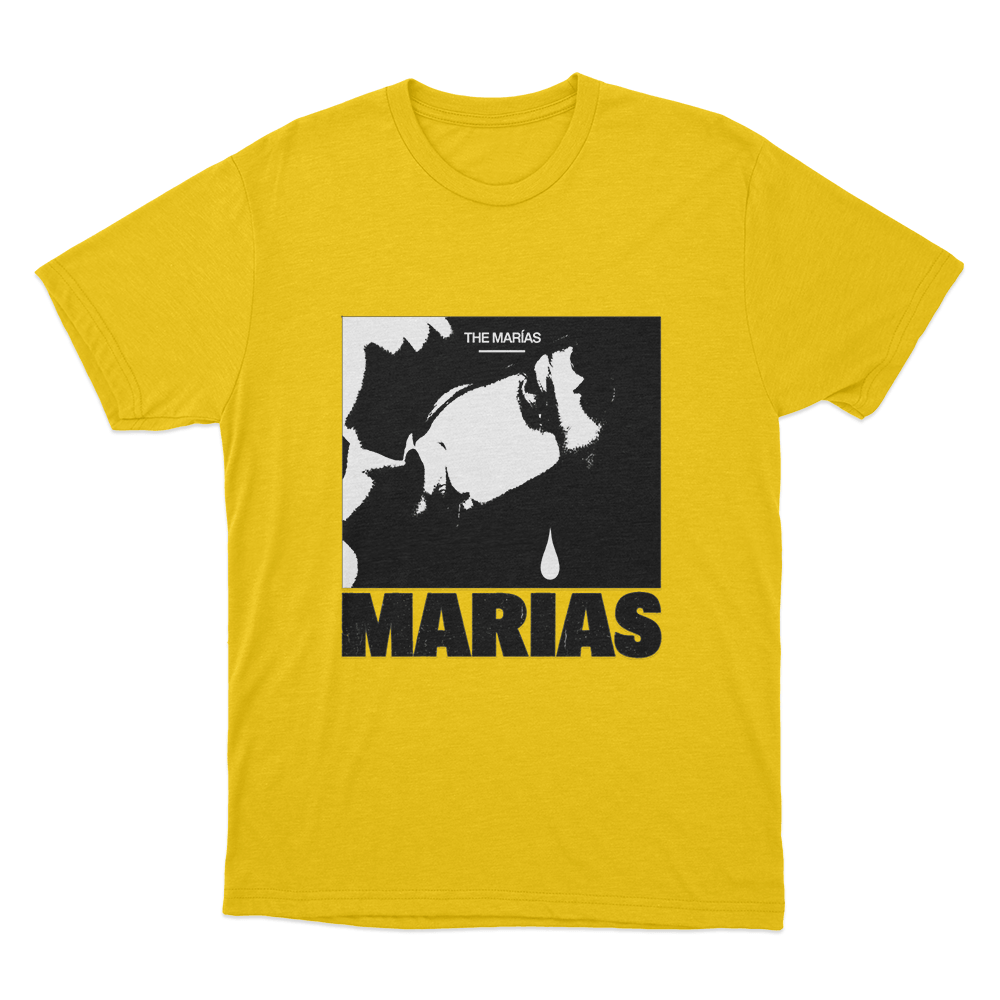María Tear Drop Unisex T Shirt Yellow Maria Tear Drop Unisex T Shirt Yellow