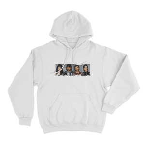 Polaroid Band Unisex Hoodie White