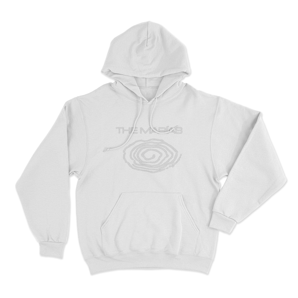 Submarine Swirl Unisex Hoodie White Submarine Swirl Unisex Hoodie White
