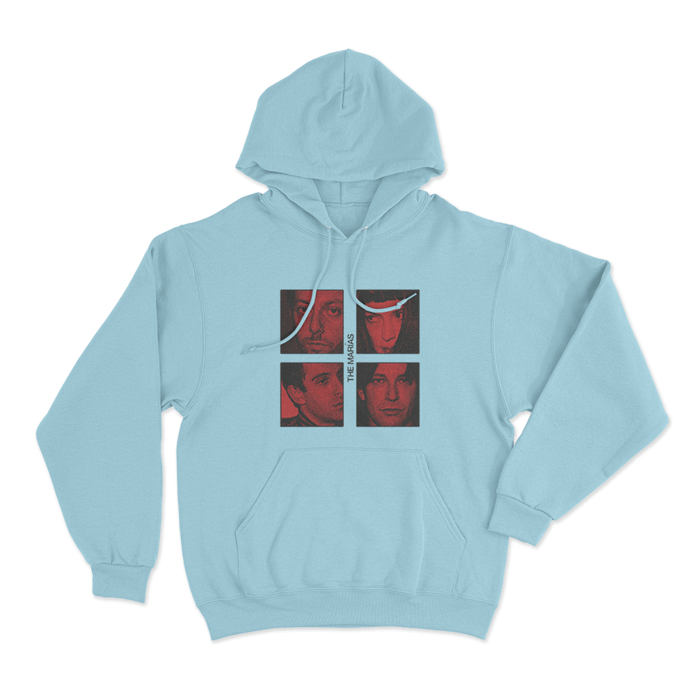 The Marias Band Photo Unisex Hoodie Sky Blue The Marias Band Photo Unisex Hoodie Sky Blue