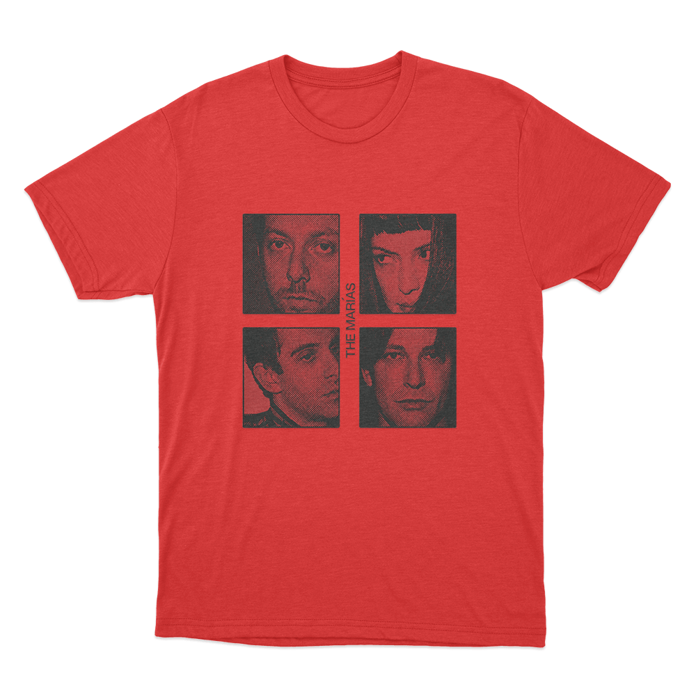 The Marias Band Photo Unisex T Shirt Red The Marias Band Photo Unisex T Shirt Red