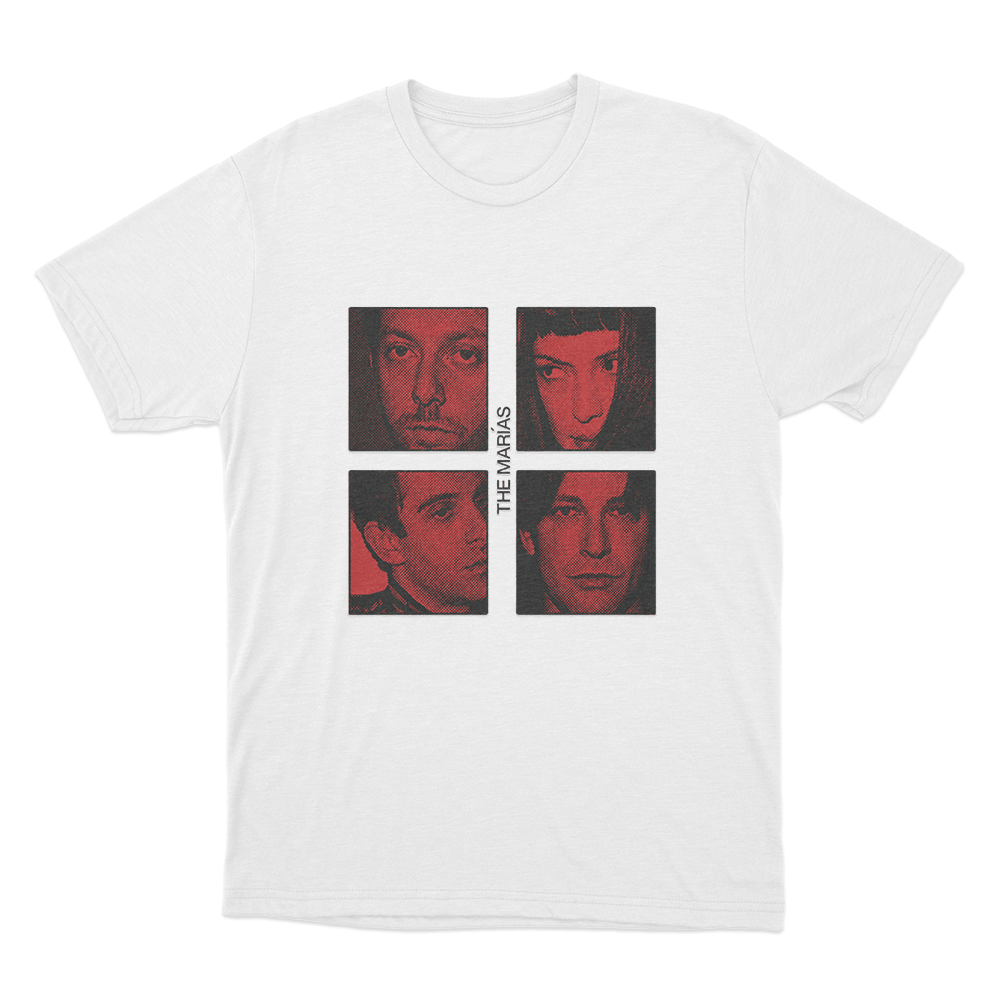 The Marias Band Photo Unisex T Shirt White The Marias Band Photo Unisex T Shirt White