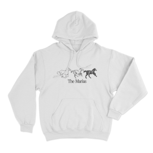 The Marias Horse Unisex Hoodie White