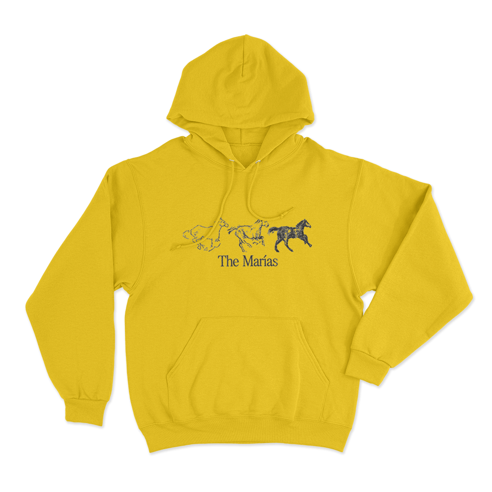 The Marias Horse Unisex Hoodie Yellow The Marias Horse Unisex Hoodie Yellow