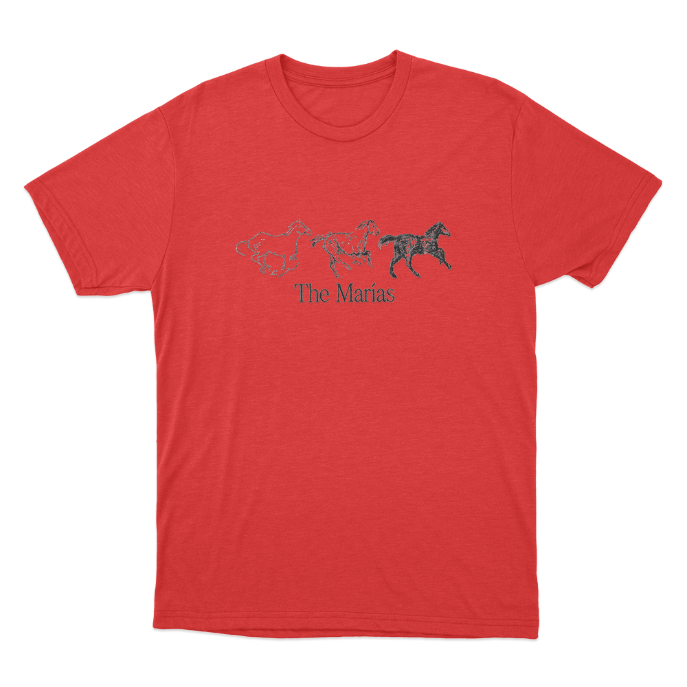 The Marias Horse Unisex T Shirt Red The Marias Horse Unisex T Shirt Red