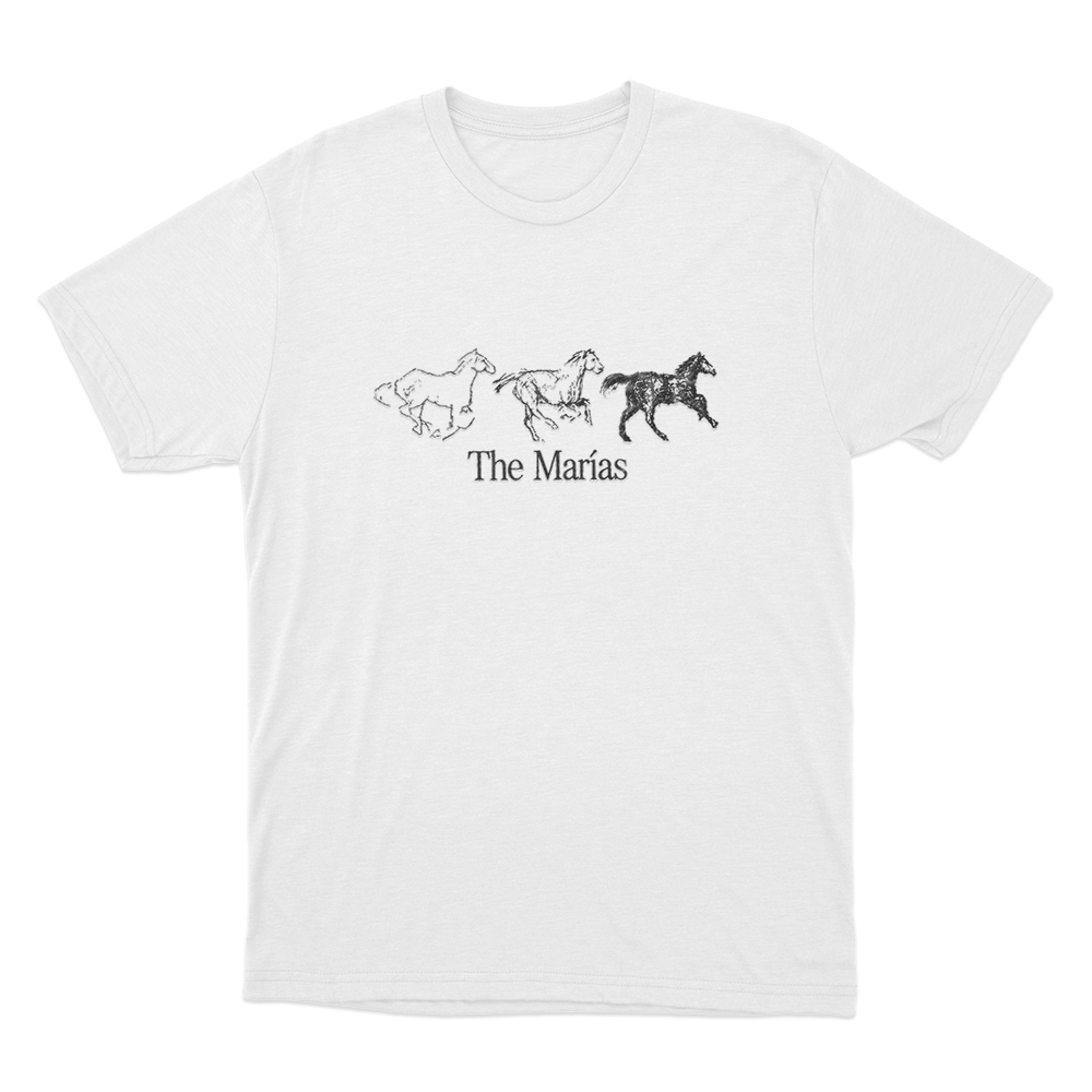 The Marias Horse Unisex T Shirt White The Marias Horse Unisex T Shirt White