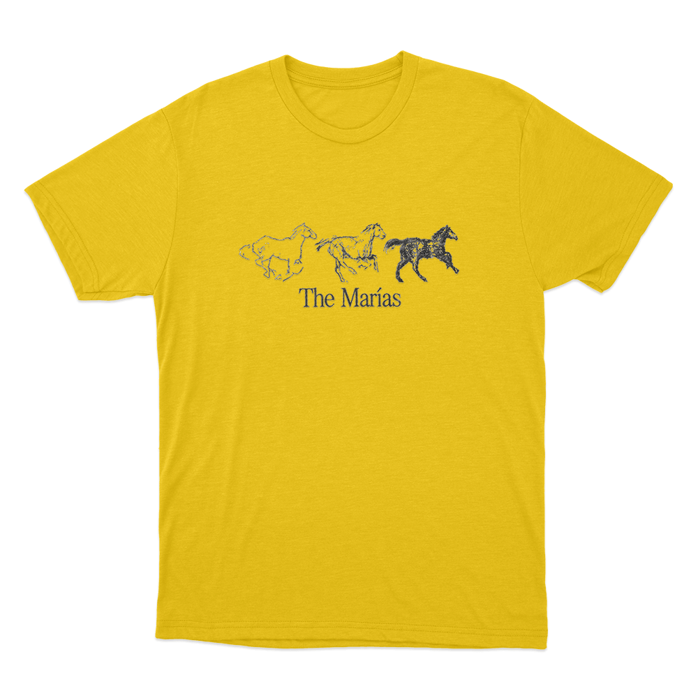The Marias Horse Unisex T Shirt Yellow The Marias Horse Unisex T Shirt Yellow